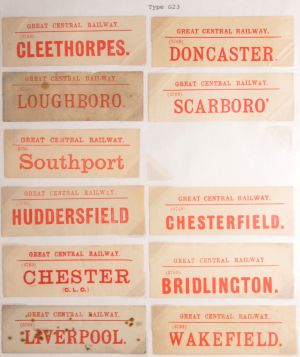 Sheffield Railwayana Postal Auction Sale 322P, Lot 1399